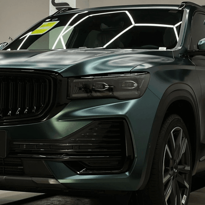 matte metallic midnight green wrap