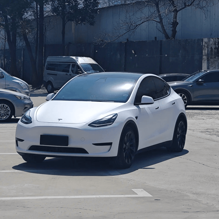 matte white car wrap