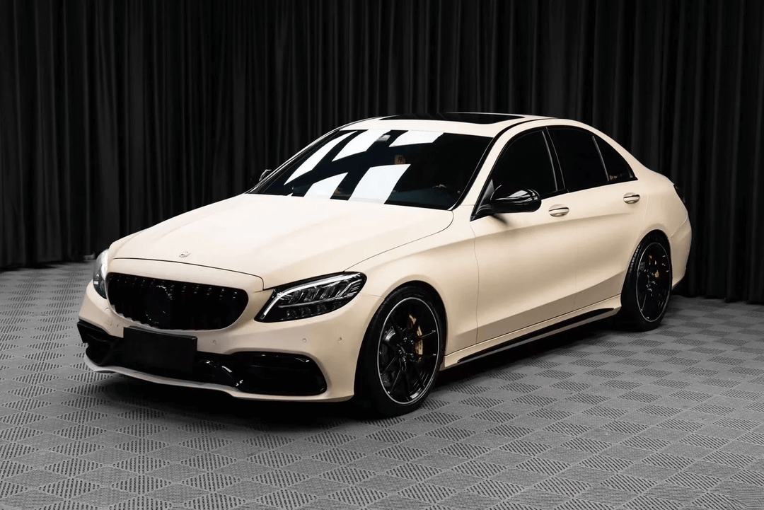 mercedes Super Matte Beige Vinyl Wrap