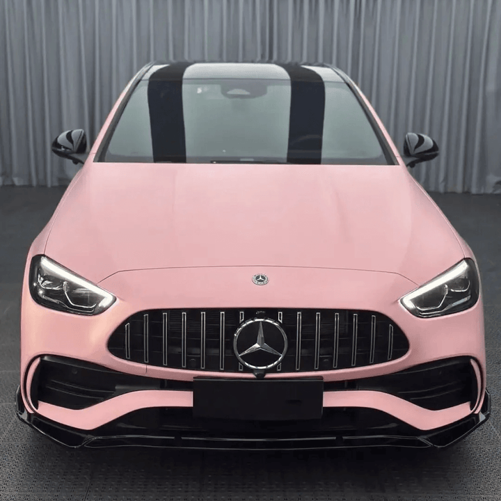 mercedes Super Matte Light Pink Vinyl Wrap