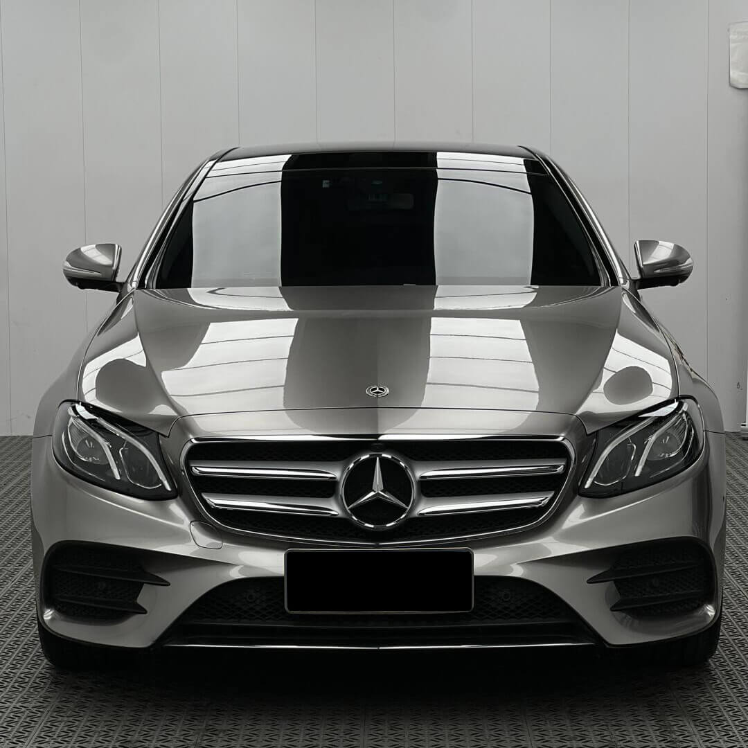 metal silver car wrap