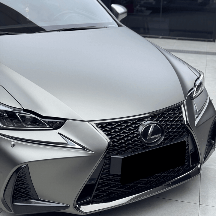 metal silver ppf car wrap