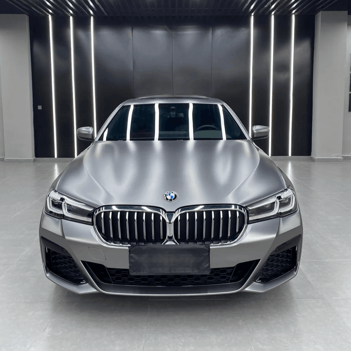 metallic dark gray wrap