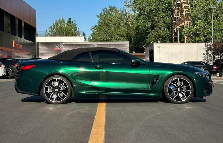 metallic green color ppf wrap