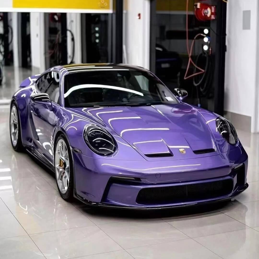 metallic lavender purple wrap