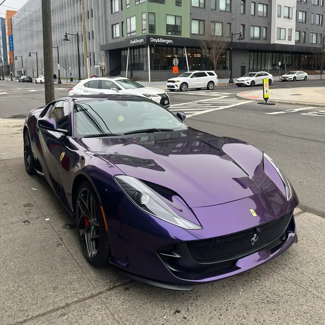 metallic midnight purple wrap