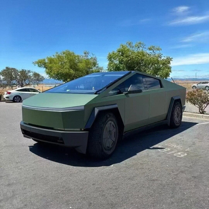 military green car wrap