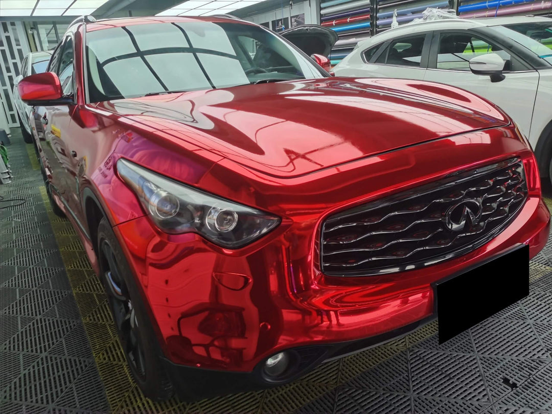 mirror chrome red wrap