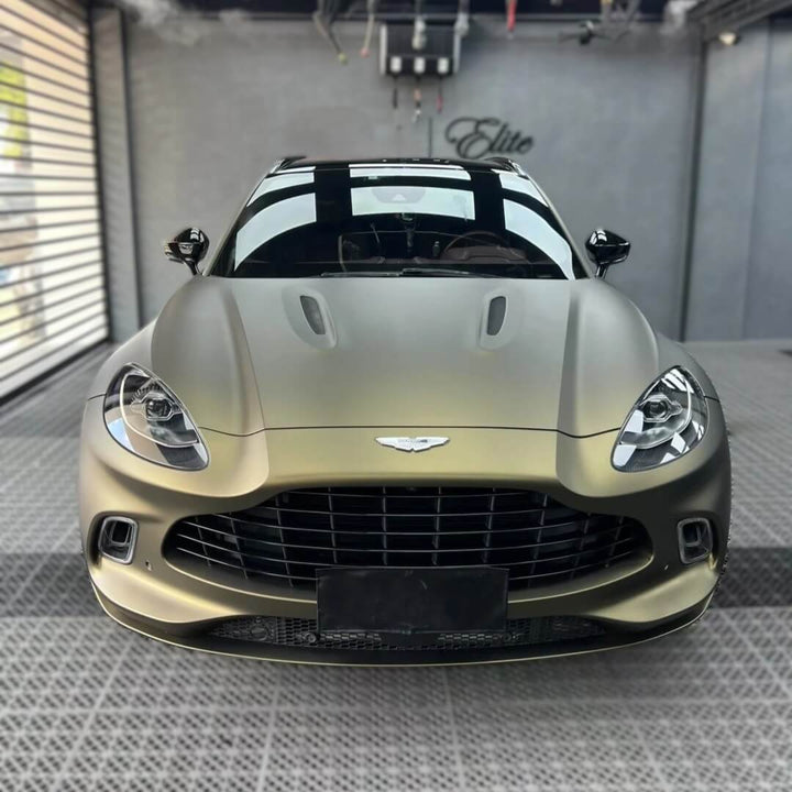 olive brown Aston Martin