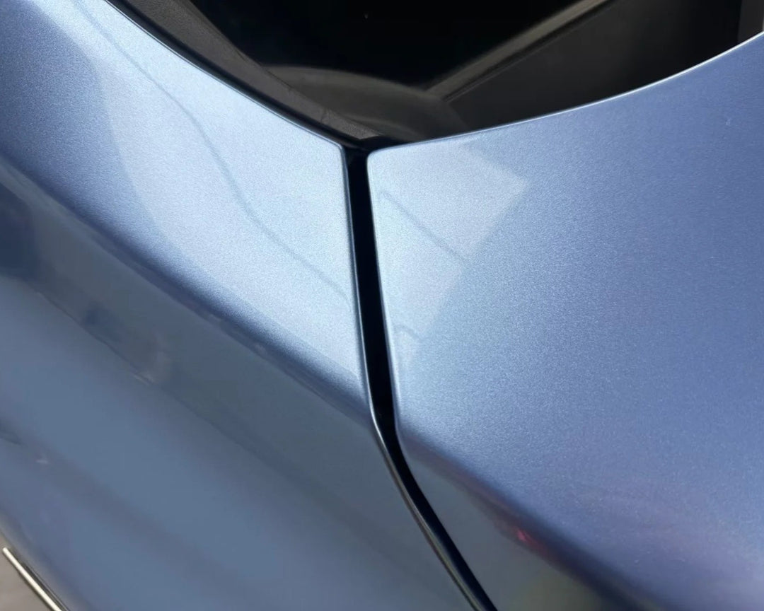 periwinkle blue metallic wrap
