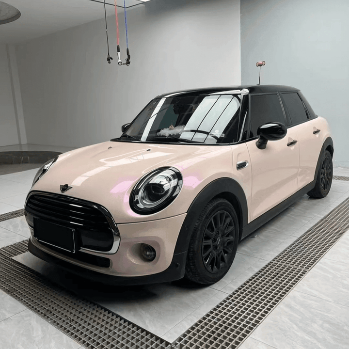 pink purple car wrap