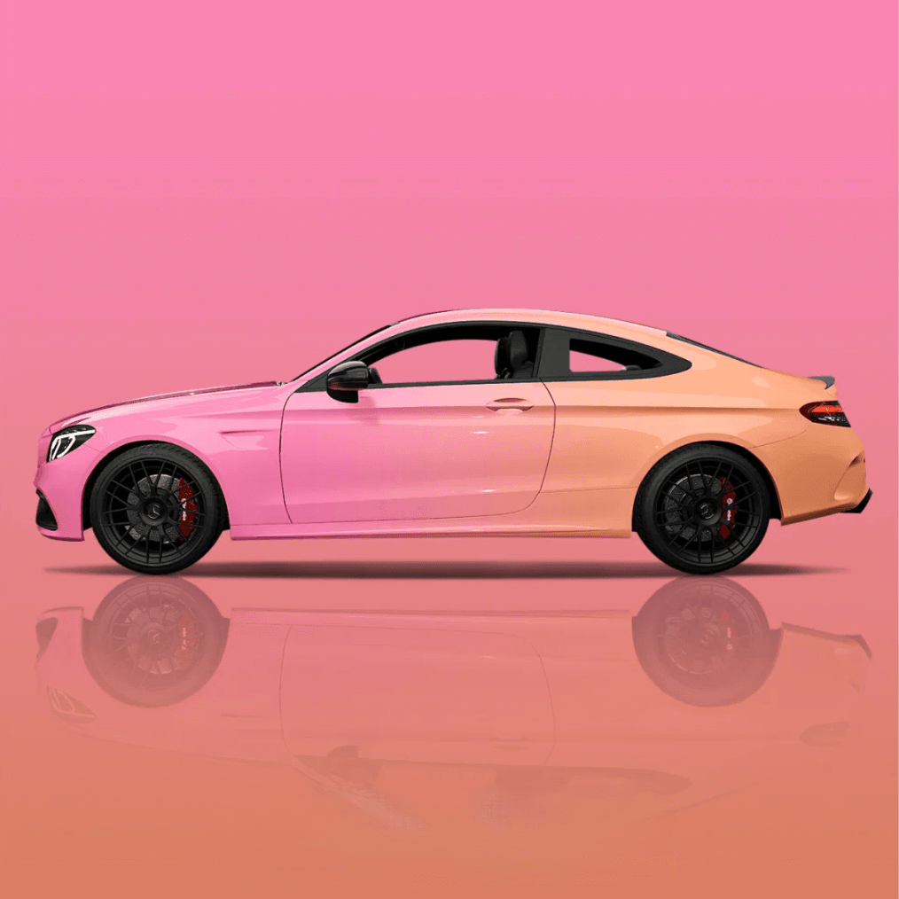 Pink Orange Gradient Vinyl Wrap