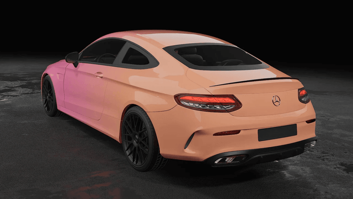 Pink Orange Gradient Vinyl Wrap