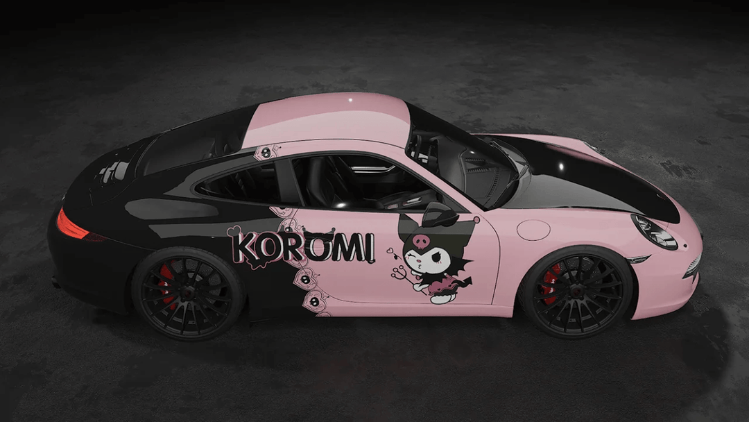 Kuromi Car Wrap