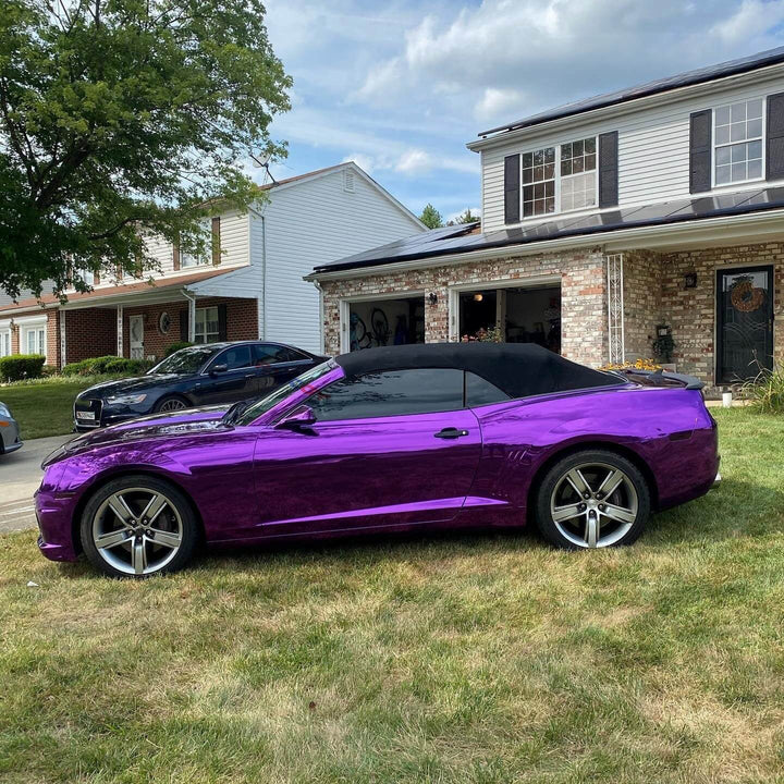 purple chrome car wrap