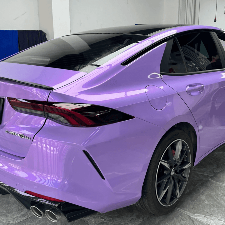 purple color shift car wrap