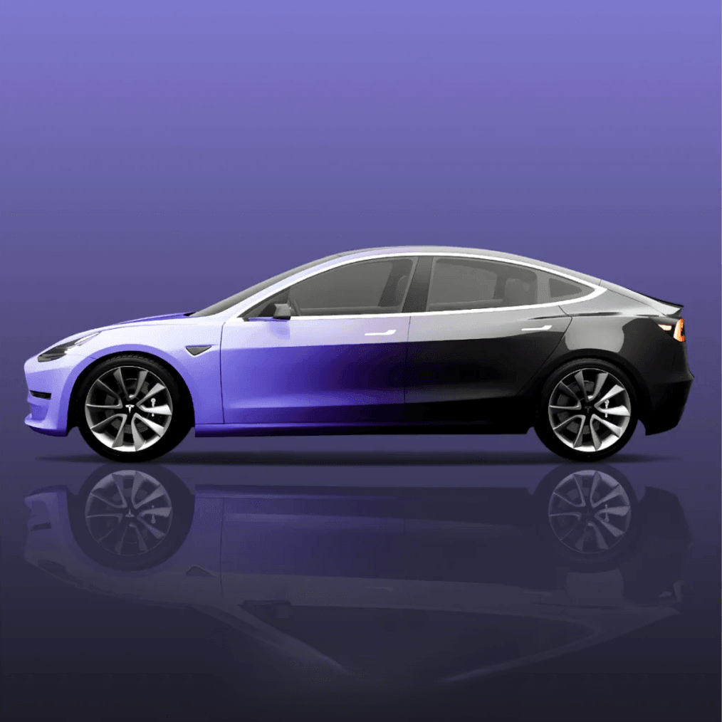 Gradient Color Vinyl Wrap, Two Tone Fade Car Wrap – yeswrap