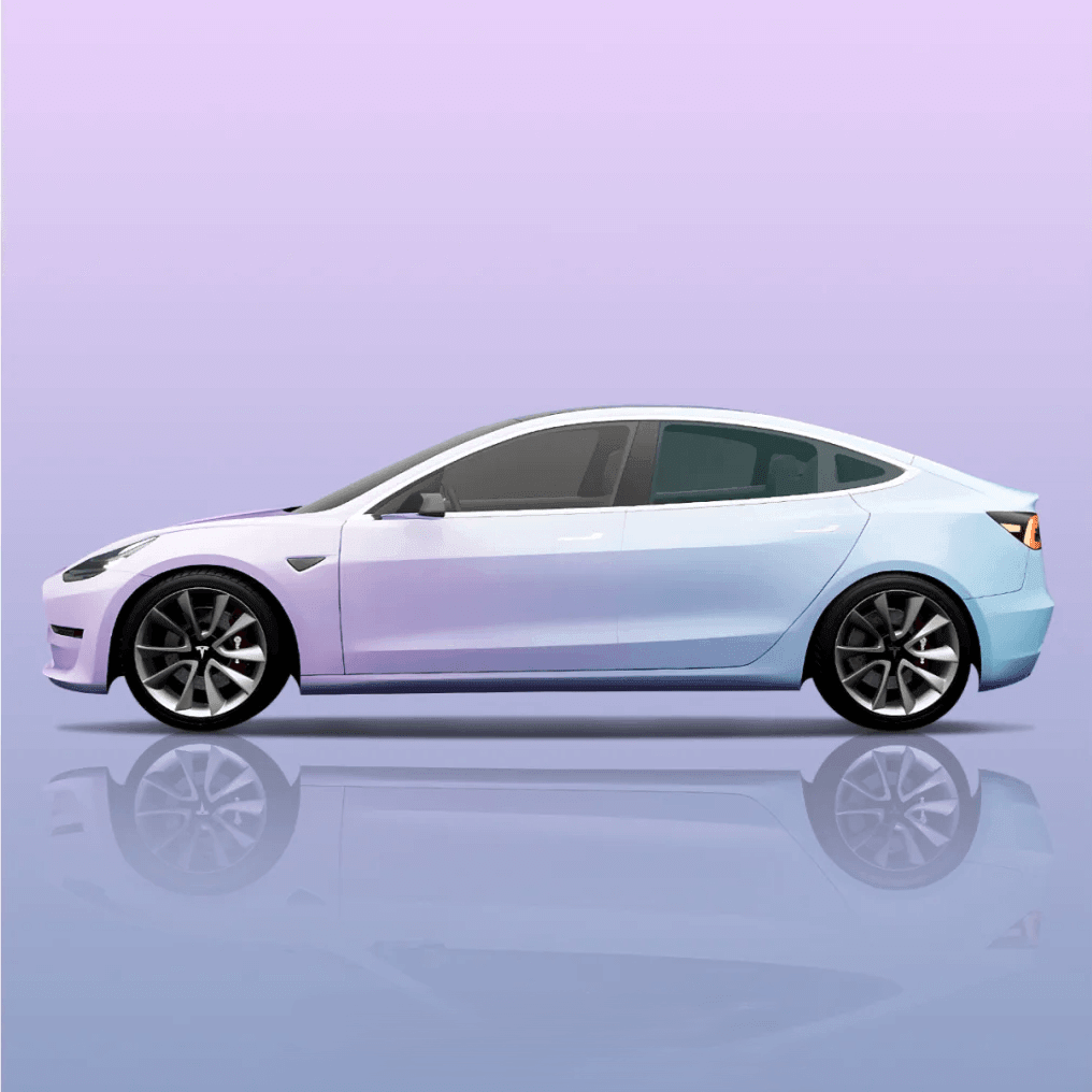 Purple Blue Gradient Vinyl Wrap