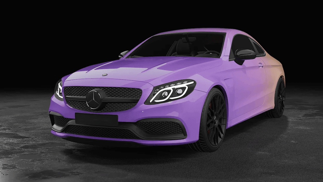 Purple Yellow Gradient Vinyl Wrap