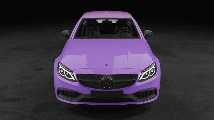 Purple Yellow Gradient Vinyl Wrap