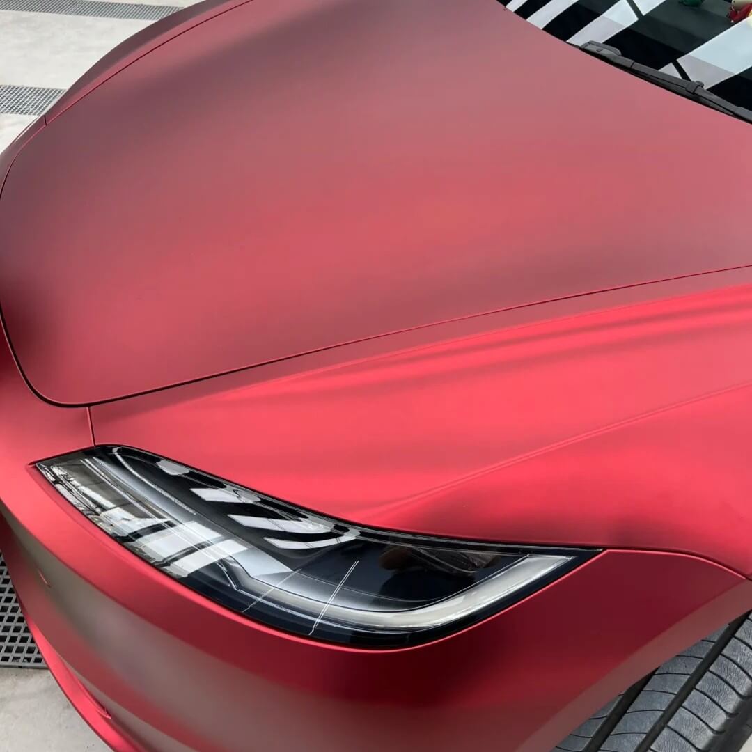 romanee red car wrap