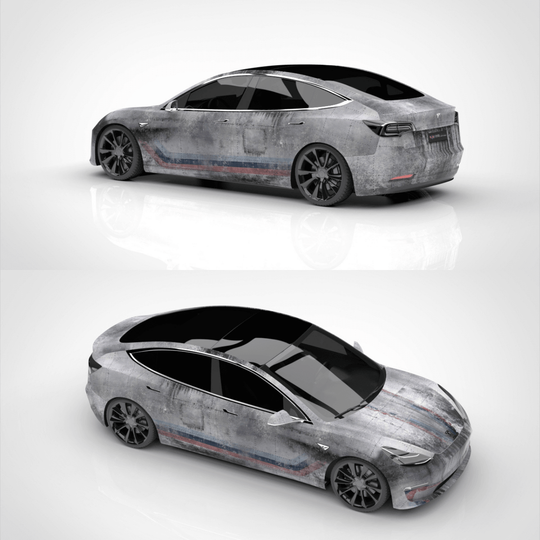 rust steel custom wrap