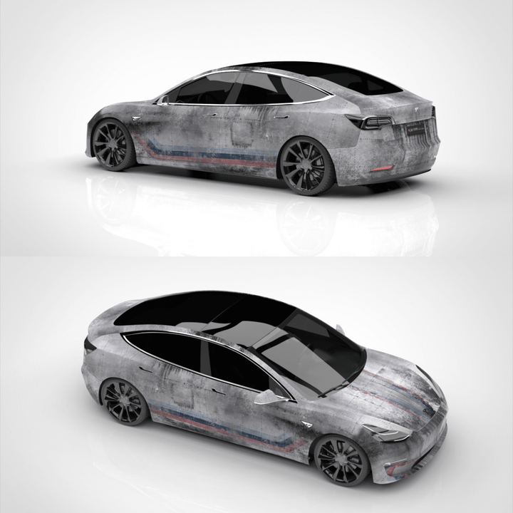 rust steel custom wrap