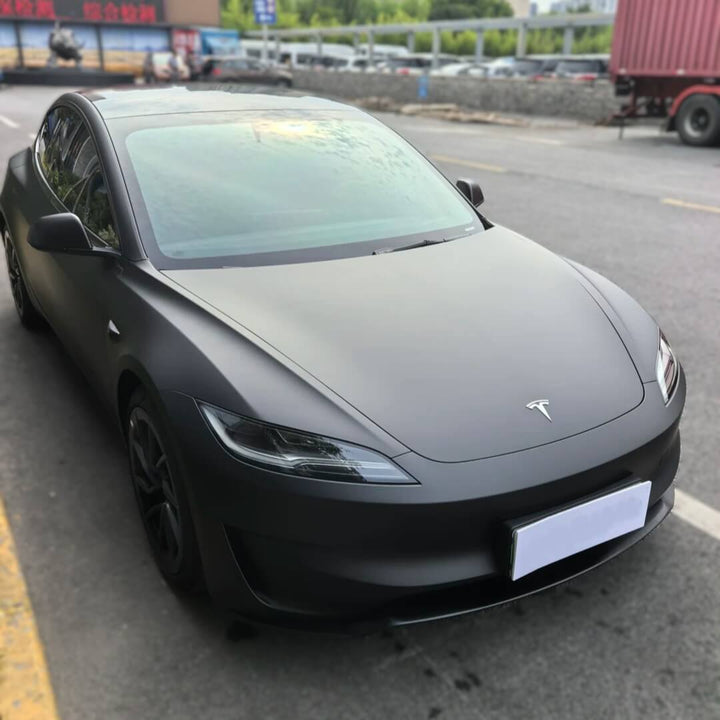 satin black ppf wrap