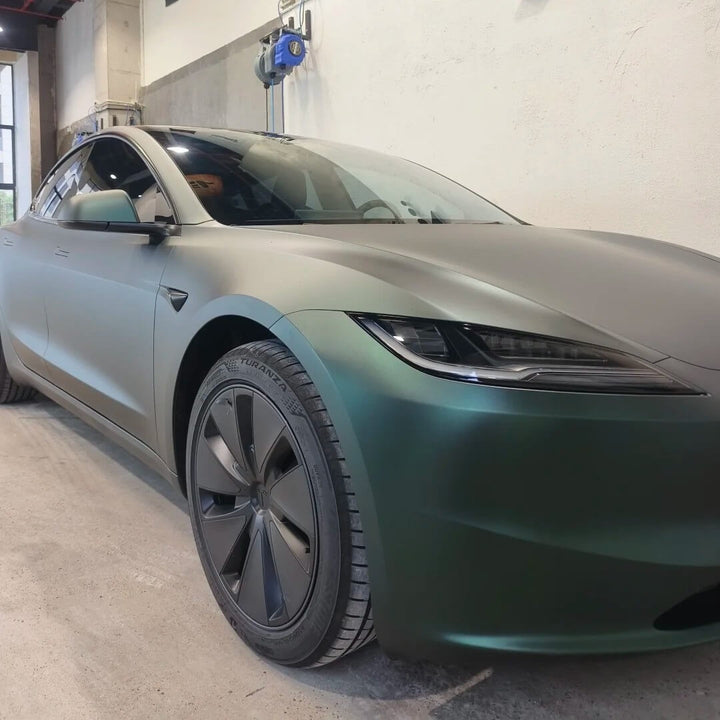 satin green ppf wrap