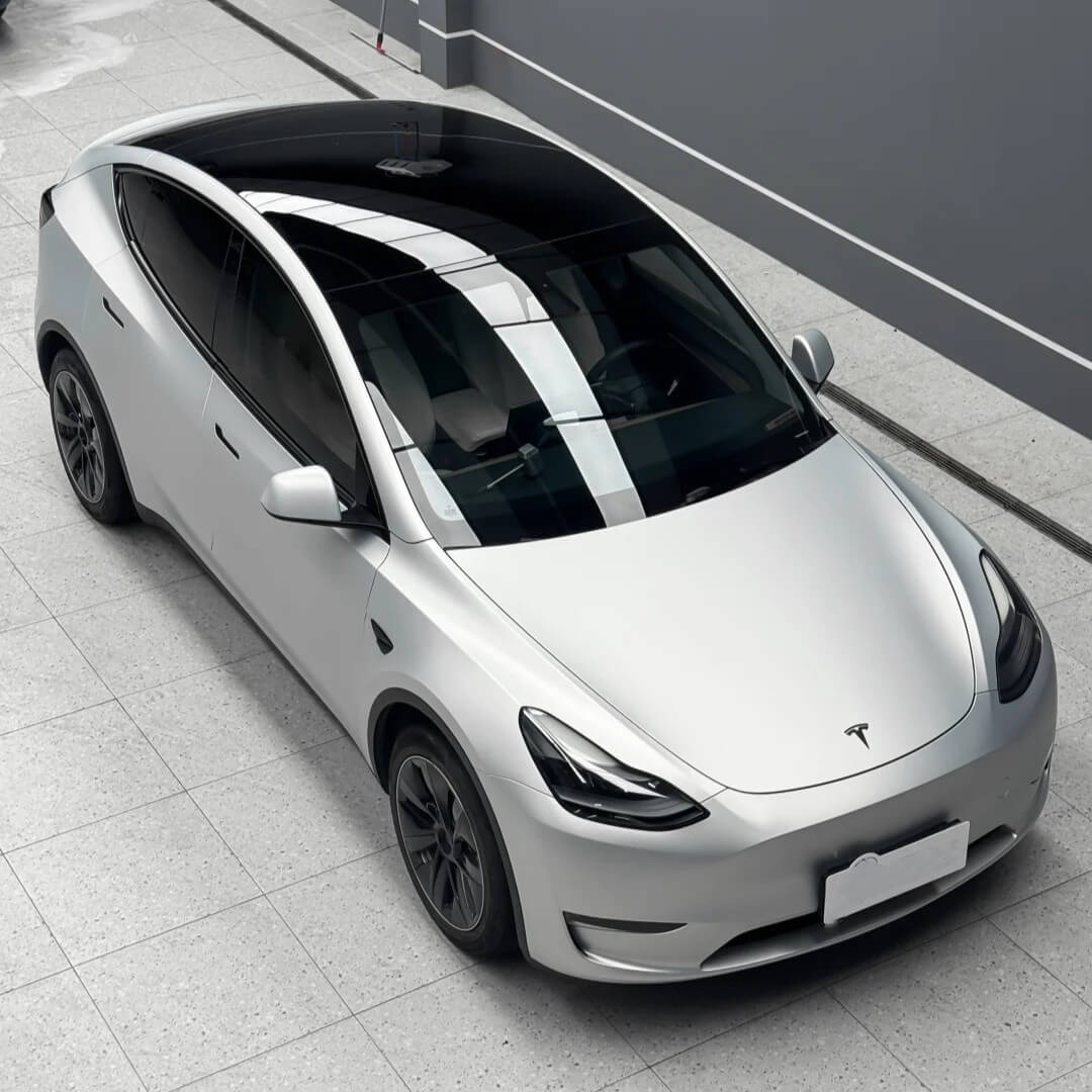 satin silver car wrap