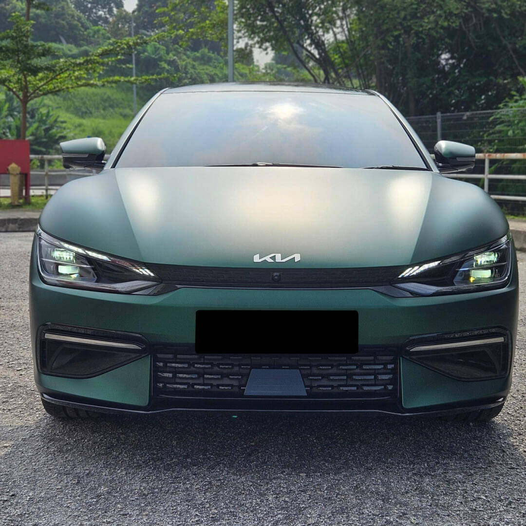 satin venom green vehicle wrap