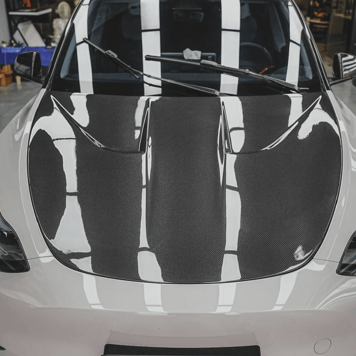 tesla Black Carbon Vinyl Wrap