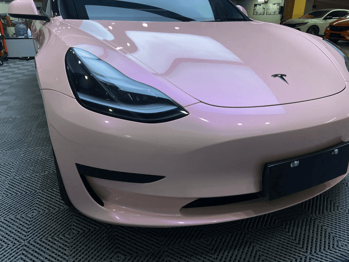 Gloss Candy Pink Purple Color Shift Vinyl Wrap