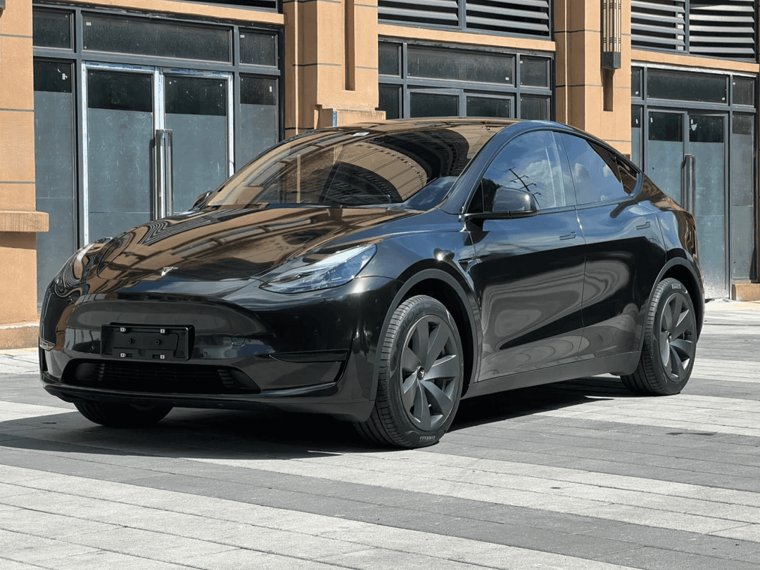 tesla Gloss Metallic Black Vinyl Wrap