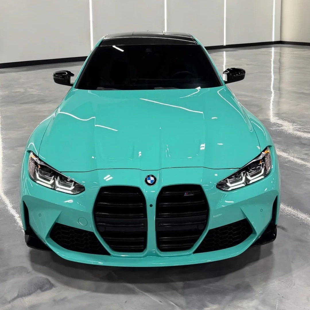 turquoise car wrap