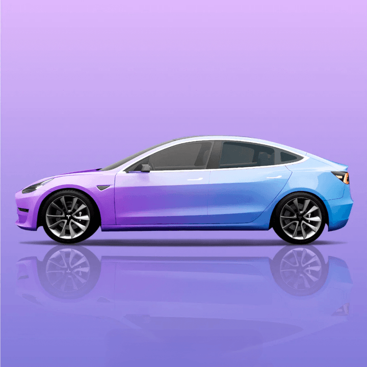 Violet Blue Gradient Vinyl Wrap