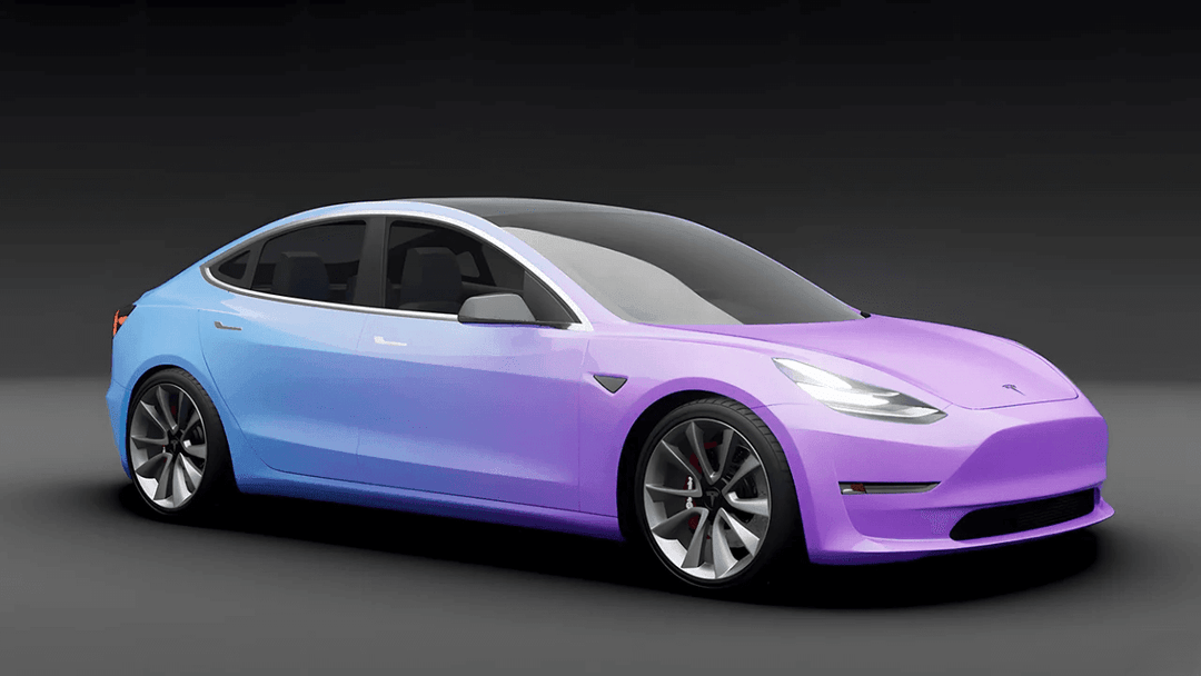 Violet Blue Gradient Vinyl Wrap