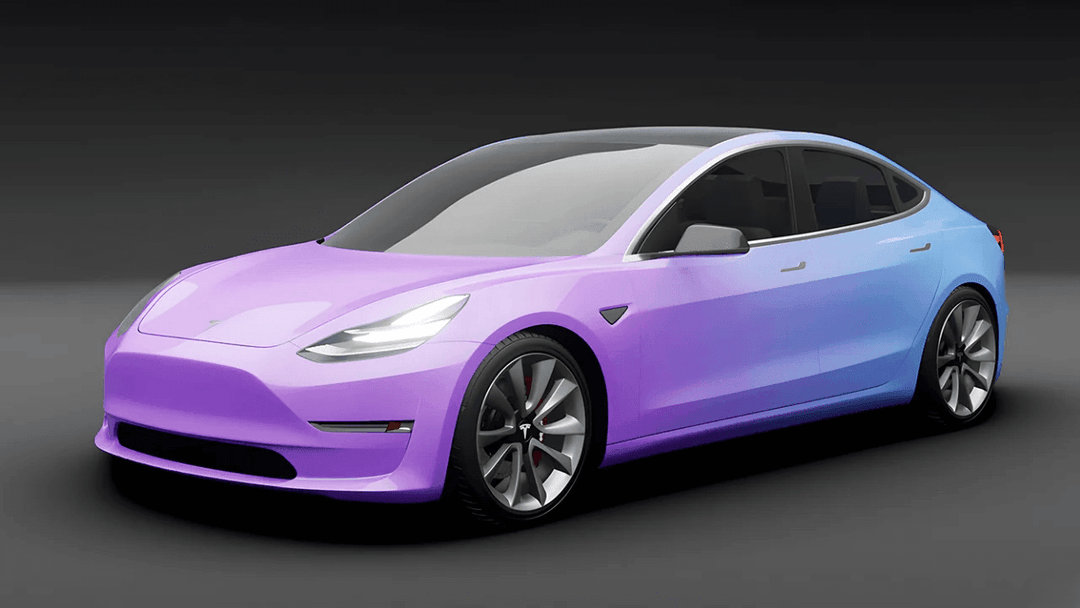 Violet Blue Gradient Vinyl Wrap