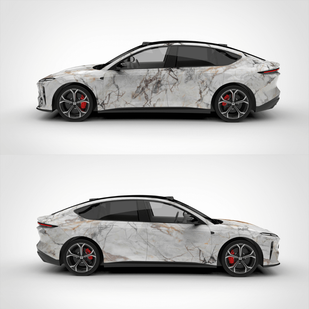 white marble vinyl wrap
