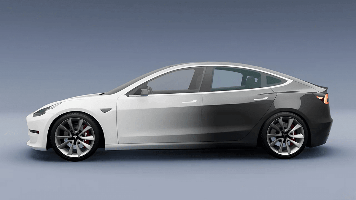White Black Gradient Vinyl Wrap – yeswrap