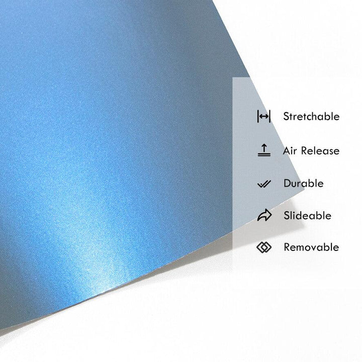 Gloss Candy Gray Blue Color Shift Vinyl Wrap