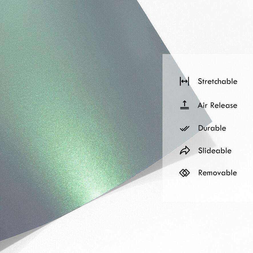 Gloss Candy Gray Green Color Shift Vinyl Wrap
