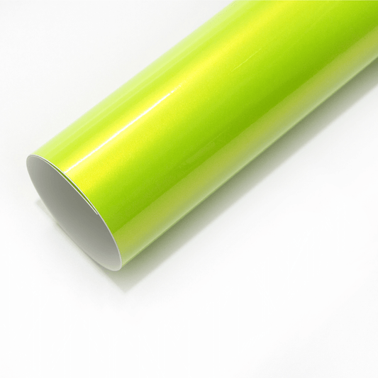 Fluorescent Green Pearlescent Vinyl Wrap