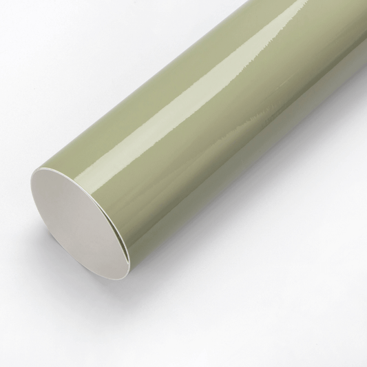 Gloss Crystal Khaki Green Vinyl Wrap