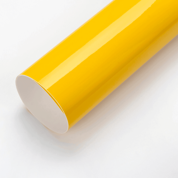 Gloss Crystal Yellow Vinyl Wrap