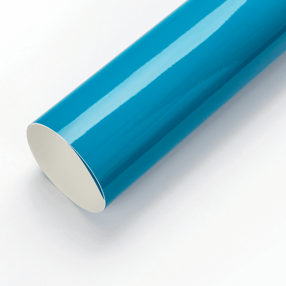 Glossy Miami Blue Vinyl Wrap