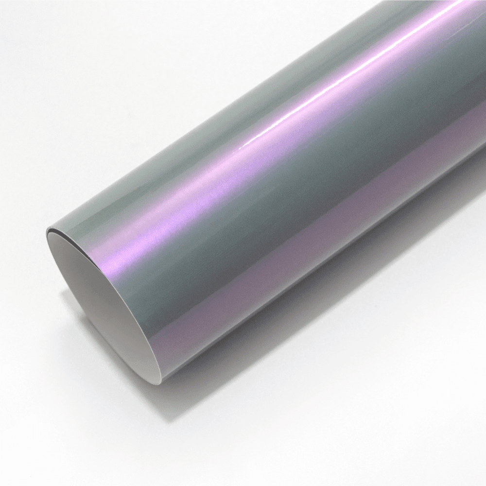 Gloss Gray Purple Color Shift Vinyl Wrap