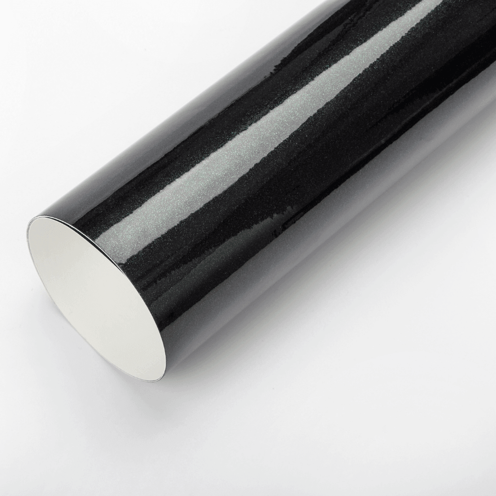 Gloss Metallic Black Vinyl Wrap