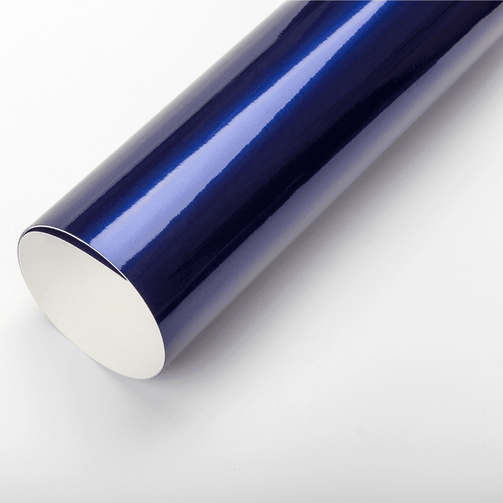 Gloss Metallic Dark Blue Vinyl Wrap