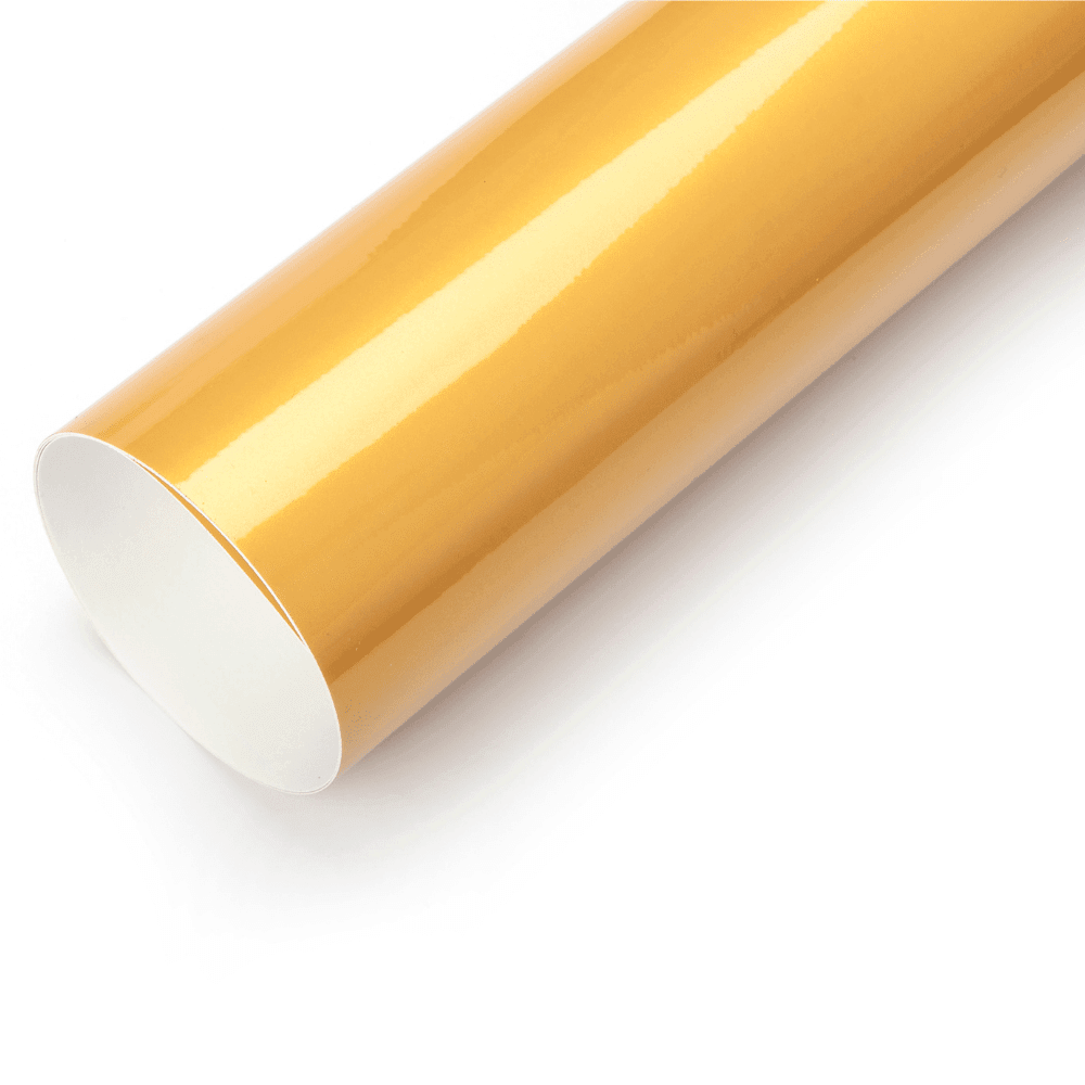 Gloss Metallic Golden Yellow Vinyl Wrap